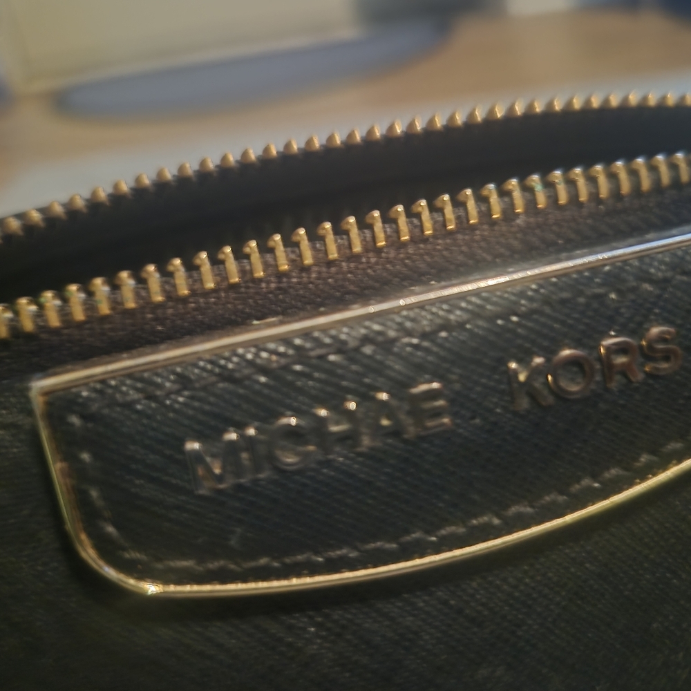 Michael Kors Black Tote with Gold Hardware - Picture 5 of 9